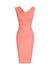 Haute Edition Women's Ruched Shoulder Bodycon Sheath Dress Daily Haute