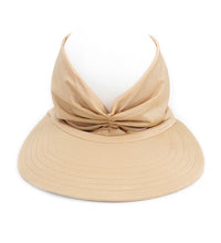 Haute Edition Women's Ruched Stretchy Headband Sun Visor Hat Daily Haute