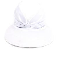 Haute Edition Women's Ruched Stretchy Headband Sun Visor Hat Daily Haute