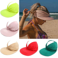 Haute Edition Women's Ruched Stretchy Headband Sun Visor Hat Daily Haute