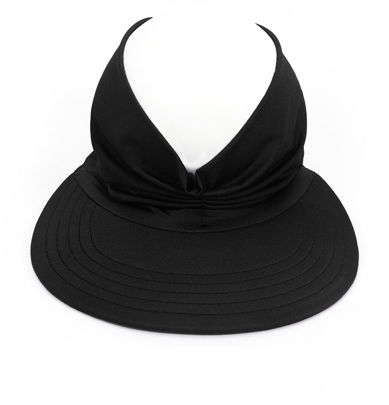 Haute Edition Women's Ruched Stretchy Headband Sun Visor Hat