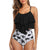 Haute Edition Women's Ruffle Tankini Two Piece Bikini Swimsuit Daily Haute