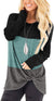 Haute Edition Women's Tunic Top with Twist Detail With Solid Color Block Daily Haute