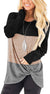 Haute Edition Women's Tunic Top with Twist Detail With Solid Color Block Daily Haute