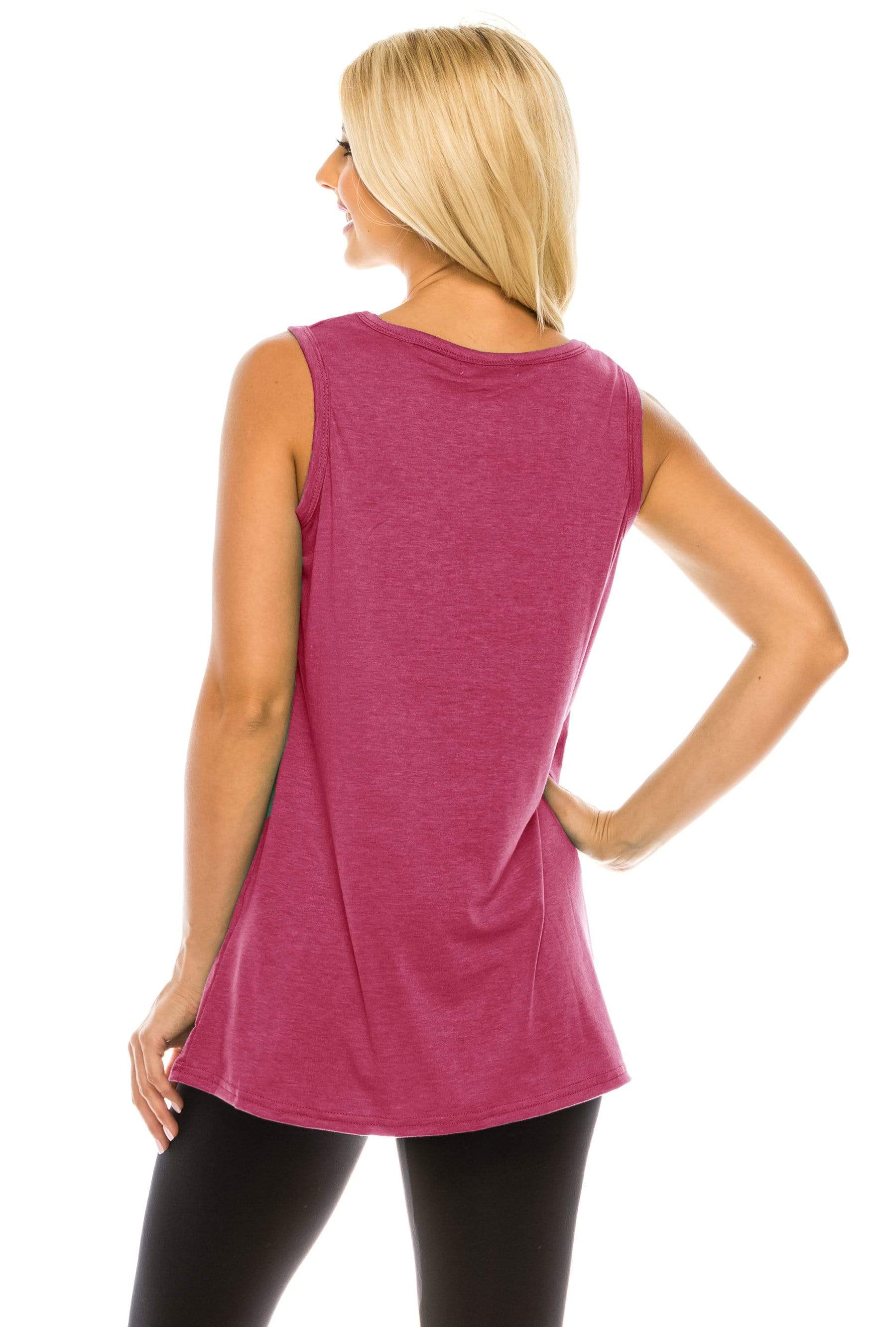 Haute Edition Women's Vacay Mode Loose Fit Tank top. Plus size available Daily Haute