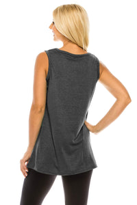 Haute Edition Women's Vacay Mode Loose Fit Tank top. Plus size available Daily Haute