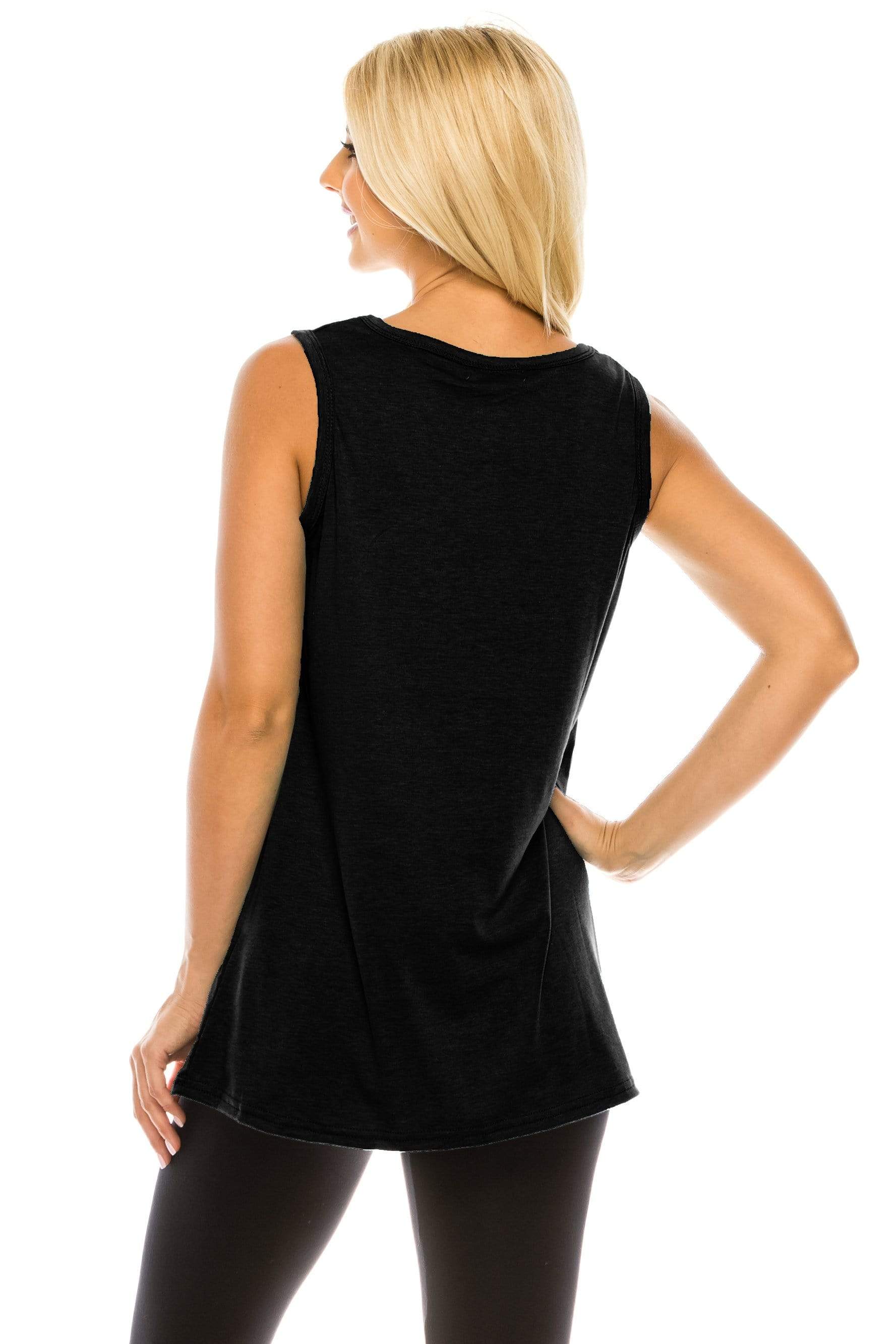 Haute Edition Women's Vacay Mode Loose Fit Tank top. Plus size availab