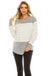 Haute Edition Women's long sleeve color block striped top Daily Haute