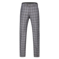 Men's 3-Piece Performance Stretch Slim Fit Check Suit Daily Haute