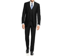 Men's 3-Piece Three Piece Slim Fit Formal Cut Suit Set Daily Haute