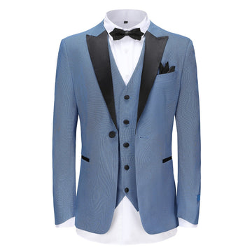 Men's 3-Piece Peak Lapel Slim Fit Tuxedo
