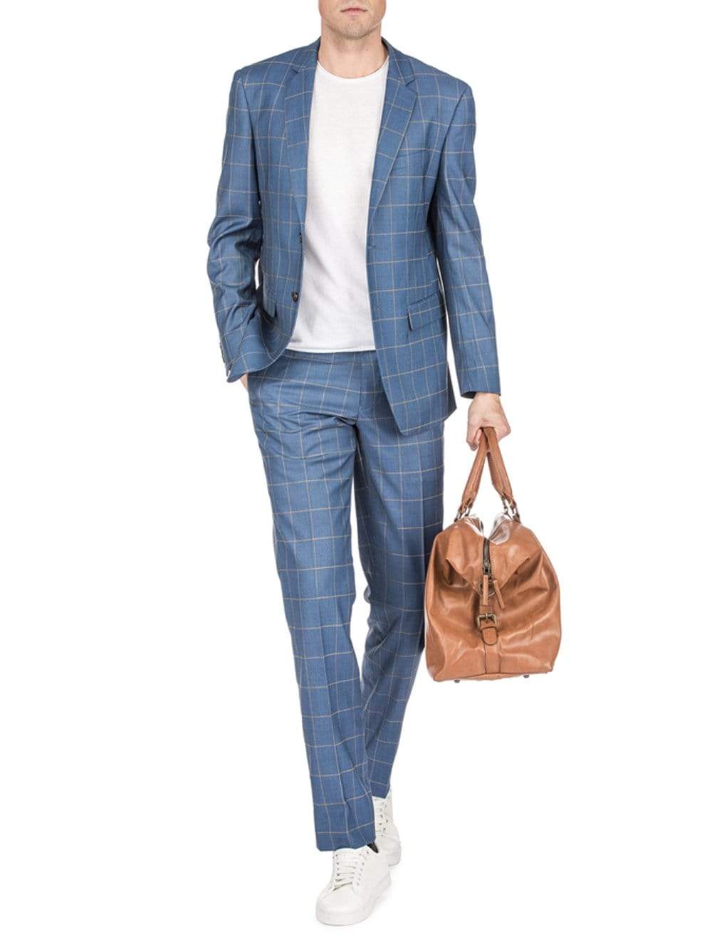 Men's Check Slim Fit Suits Daily Haute