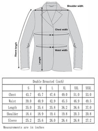 Men's Double Breasted Pea Coat Wool Blend Dress Jacket Peacoat Daily Haute