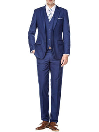Men's Signature 3-Piece Slim Fit Suits (Burgundy, Lt Grey, Indigo) Daily Haute
