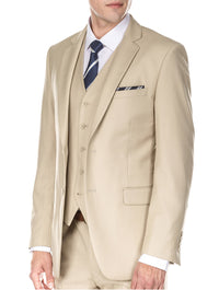 Men's Signature 3-Piece Slim Fit Suits (Slate Blue, Sea Green, Tan) Daily Haute