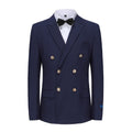 #navy Men's Slim Fit 2-Piece Double Breasted Suit Daily Haute
