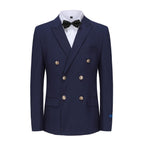 #navy Men's Slim Fit 2-Piece Double Breasted Suit Daily Haute
