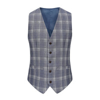 Men's Slim-Fit 3PC Check Plaid Suit Daily Haute