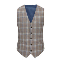 Men's Slim-Fit 3PC Check Plaid Suit Daily Haute