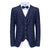Men's Slim-Fit 3PC Windowpane Plaid Suit Daily Haute