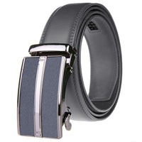 Men's Stripe Buckle Adjustable Ratchet Belt Daily Haute