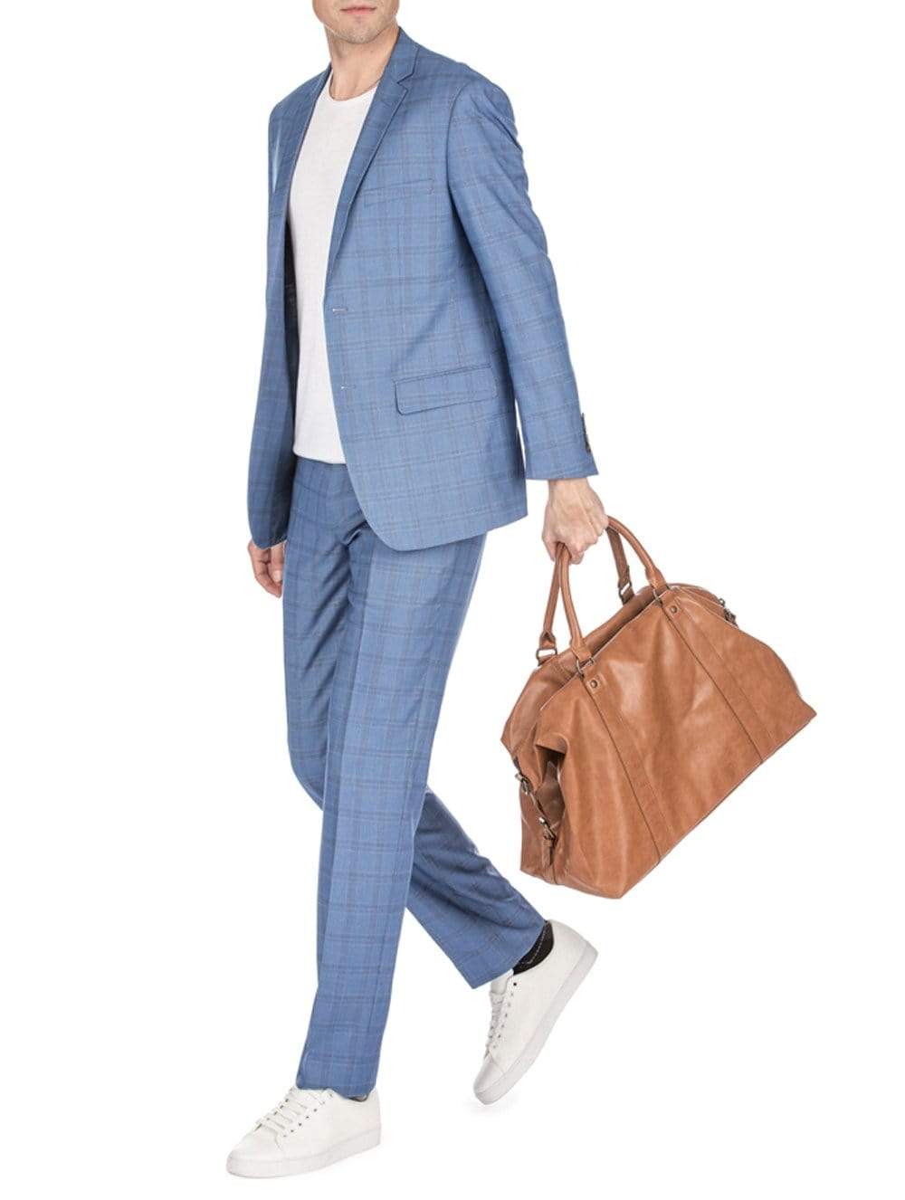 Men's Traveler Check Slim Fit Suits Daily Haute