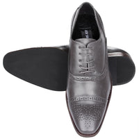Signature Men's Brogue Cap Toe Dress Shoes Daily Haute