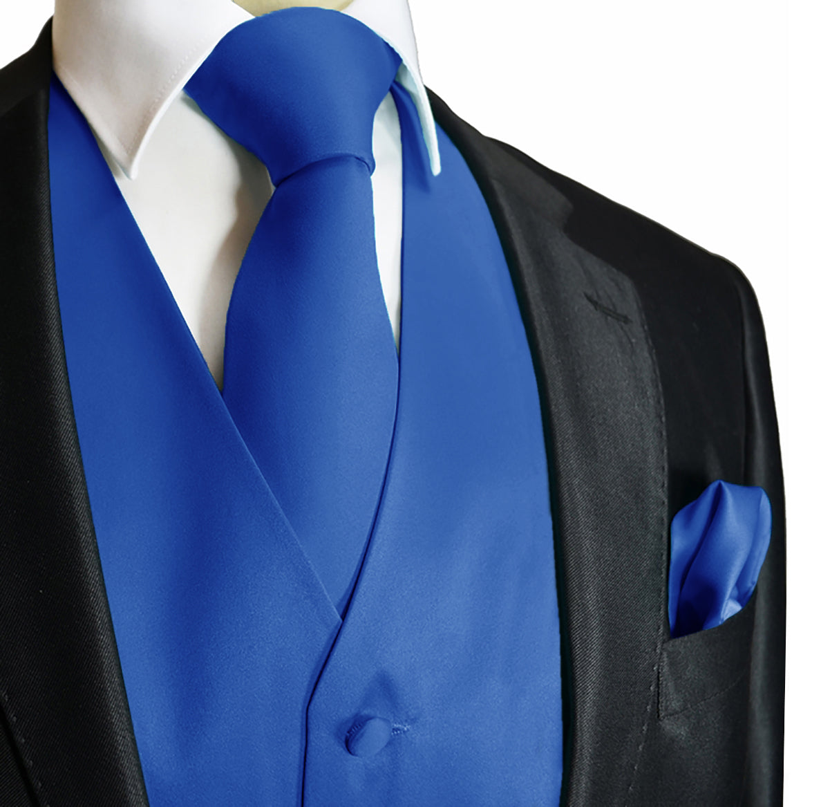 Solid Color 2-Piece Vest and Necktie Set Daily Haute