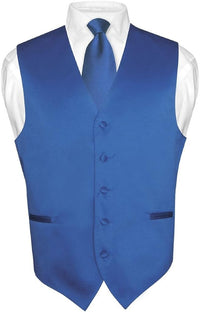 Solid Color 2-Piece Vest and Necktie Set Daily Haute