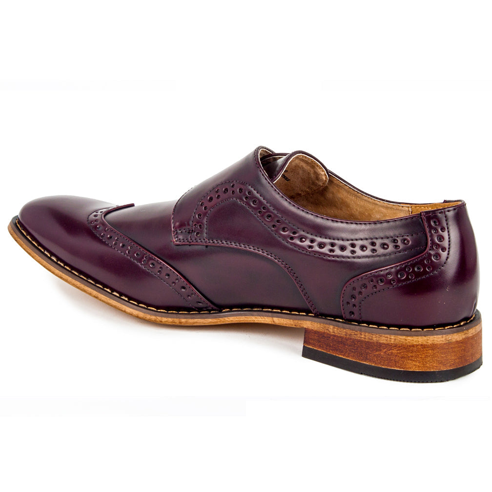 UV Signature Men's Monk Strap Wing-Tip Dress Shoes ROYAL BLUE / 8.5 UV Signature Men's Monk Strap Wing-Tip Dress Shoes ROYAL BLUE / 8.5