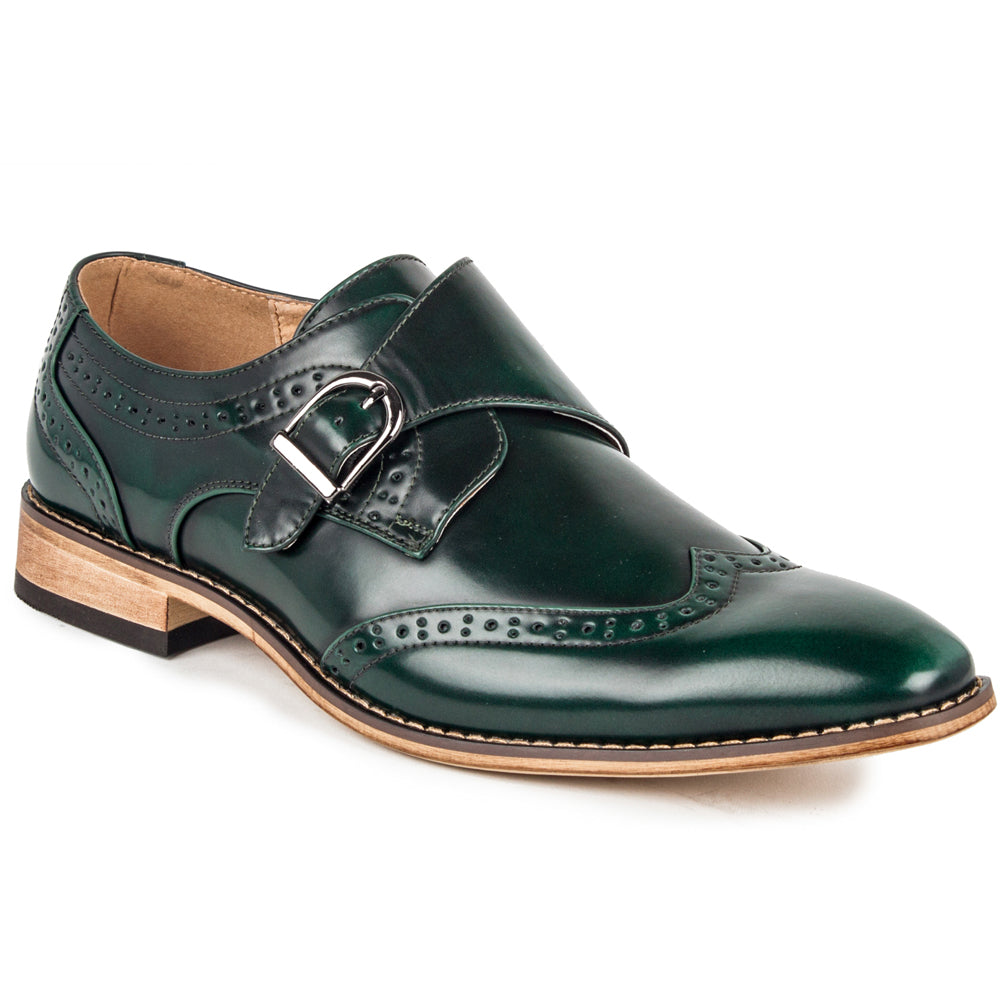 UV Signature Men's Monk Strap Wing-Tip Dress Shoes UV Signature Men's Monk Strap Wing-Tip Dress Shoes