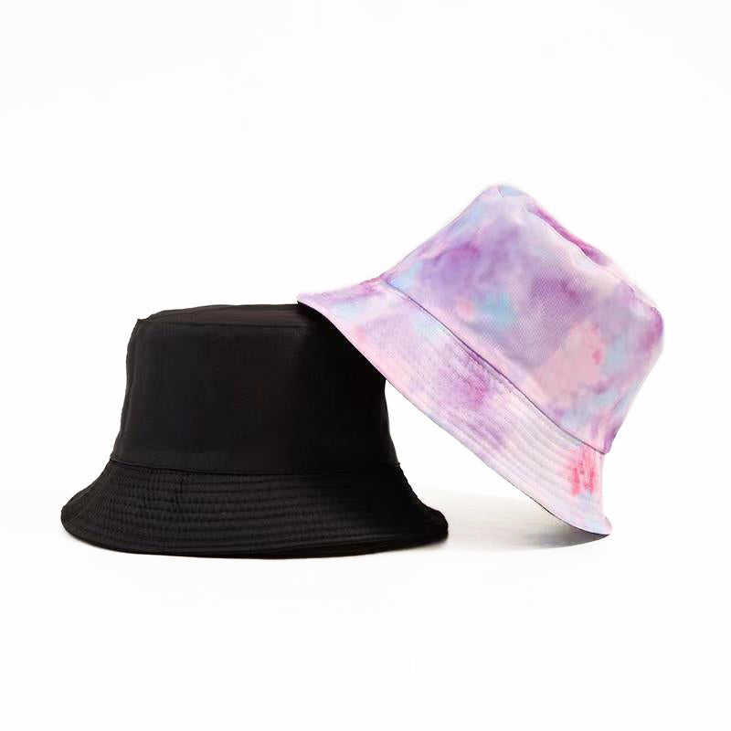 Unisex Reversible Tie Dye Solid Bucket Hat Daily Haute