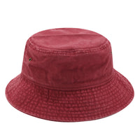 Unisex Washed Canvas Solid Color Bucket Hat Daily Haute