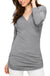 Women's 3/4 Sleeve Cross Front Wrapped V Neck Top Daily Haute