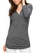 Women's 3/4 Sleeve Cross Front Wrapped V Neck Top Daily Haute