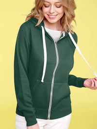 Women's Active Casual Zip-up Hoodie Long Sleeve Lightweight Sweatshirt Daily Haute