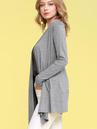 Women's Open Front Knit Cardigan Sweater Daily Haute